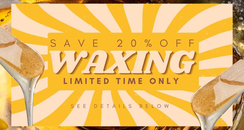 20 percent off waxing