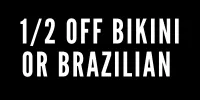 Half off bikini or Brazilian