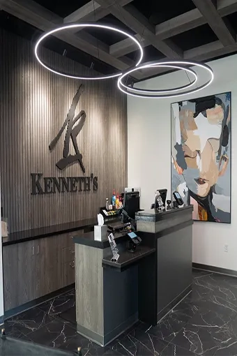 Spa entrance and front desk