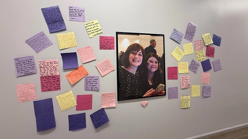 Tribute wall for Lee