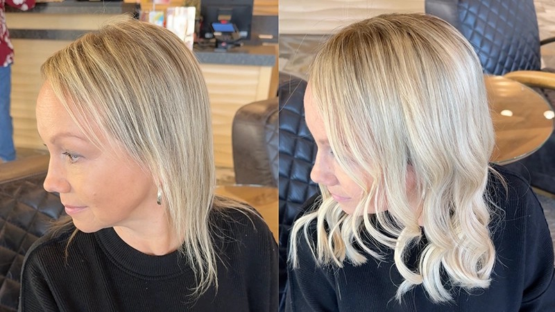 Before and after image with consultation