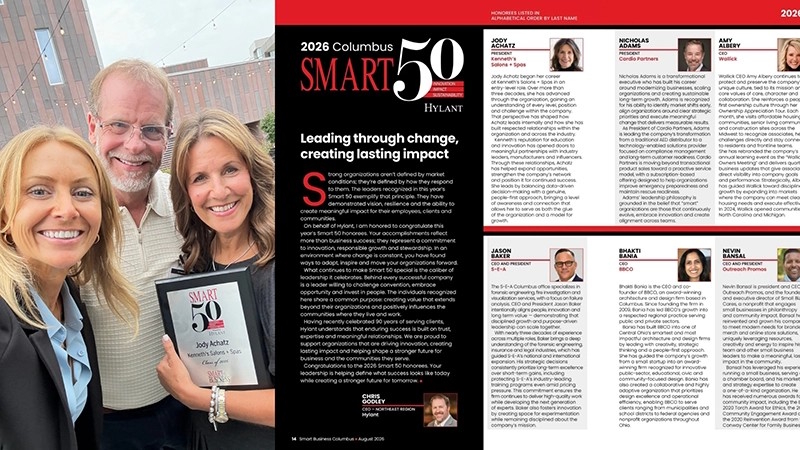 Image of Jody's award and article