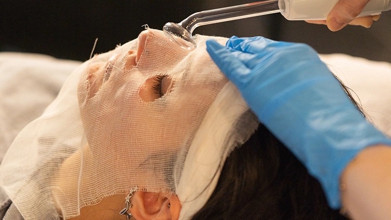 Image of facial for breakouts and congestion