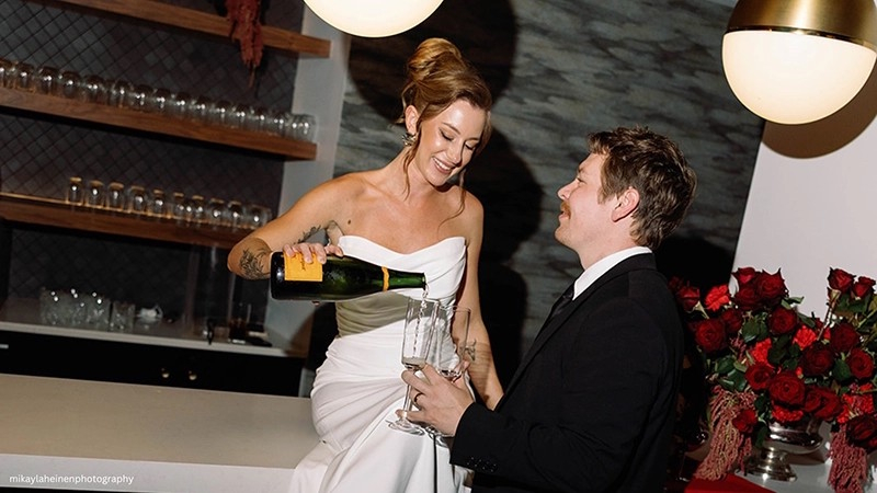 Image of bride and groom