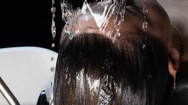 Closeup Image of Japanese Head Spa service